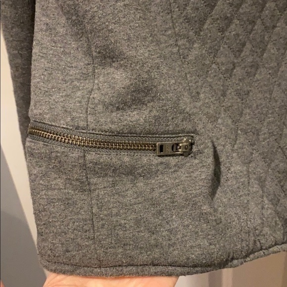 Athleta EUC Gray Quilted Moto Jacket - Picture 6 of 10